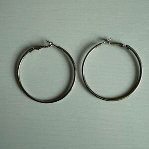 Silver Hoop Earrings